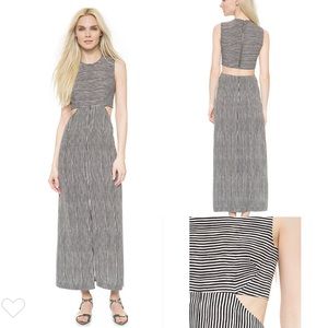 A.L.C “Loretta” Stripe cutout dress